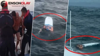 Kürek sörfüyle denize açıldılar, dalgalarla metrelerce sürüklendiler! 5 saatlik can pazarı: Baba ve kızı İmralı açıklarında kurtarıldı