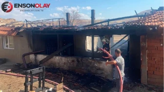 Çankırı'da Yangın Felaketinde Mahsur Kalan Aile Dumandan Kurtarıldı