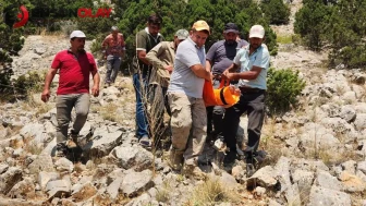 Karaman'da av kazası : Kayalıklardan düşen avcı yaralandı