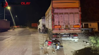 Salihli'de Park Halindeki Tırın Dorsesine Çarpan Motosiklet Sürücüsü Hayatını Kaybetti