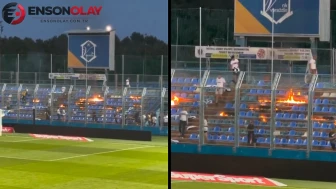 Hajduk Split Taraftarından Bilet Fiyatlarına Karşı Sert Protesto: Deplasman Tribünü Alevlere Teslim Edildi