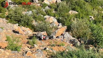 Alanya'da motosiklet uçuruma yuvarlandı : sürücü hayatını kaybetti, 1 kişi yaralandı
