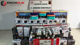 Gaziantep'te 1,3 milyon TL'lik kaçak elektronik eşya ele geçirildi