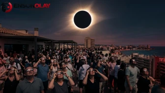 Bir buçuk dakikalık güneş tutulması, yüz binlerce turisti peşinden sürükledi: İspanya'da gecelik otel fiyatı 900 avroya çıktı