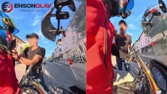 Kocaeli'de trafikte tartışma : Sürücü, motokuryeye saldırdı