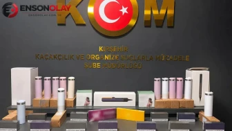 Kırşehir'de gerçekleştirilen operasyonda 130 paket kaçak ısıtılmış tütün ürünü yakalandı