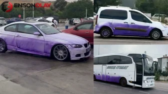 Yoldan geçen araçlar mor renge bürünmüştü! Savcılıktan jet soruşturma kararı: Nedeni belli oldu