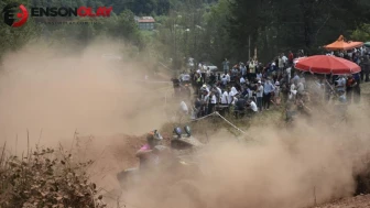 Bartın'daki yayla şenliklerinde nefesler tutuldu: ATV ve motokros yarışlarındaki feci kazalar kameralara böyle yansıdı
