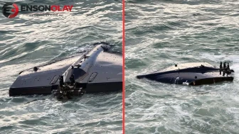 Düzce sahilinde karaya vuran İHA paniğe sebep oldu.