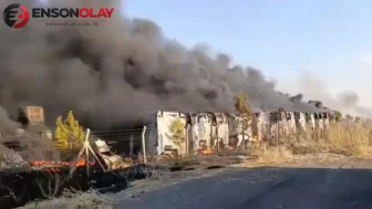 Mardin'de Hurda Araç Alanında Çıkan Yangın Kontrol Altına Alındı