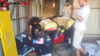 Antakya'da Yük Asansörü Korkuttu: 1 Kişi Yaralandı