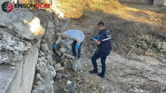 Karaman'da bir evin bahçesinde pompalı tüfek bulundu