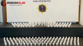 Samsun'da gerçekleştirilen operasyonda 24 bin 640 adet sentetik ecza hapı bulundu