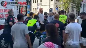 Samsun'da kucağındaki torunuyla yolun karşısına geçen kadına otomobil çarptı
