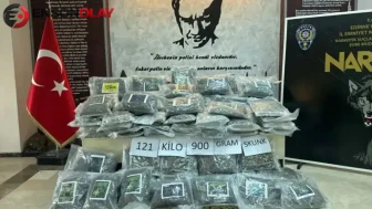 Hamzabeyli Sınır Kapısı'nda 121 kilo skunk ele geçirildi