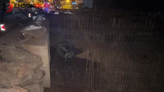 Bartın'da otomobil alt geçit inşaatına uçtu, ehliyetsiz sürücü kaçtı