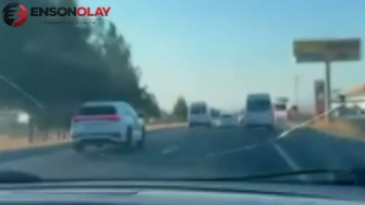 Diyarbakır'da makas atarak ilerleyen sürücü trafiği tehlikeye attı