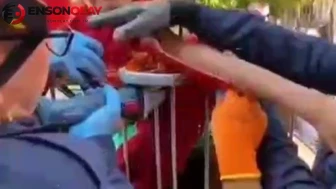 Oyun oynarken korkutan kaza: Koluna saplanan demir parçasıyla hastaneye yetiştirildi