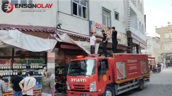 Diyarbakır’da iki gün mahsur kalan yavru kedi itfaiye ekiplerince kurtarıldı
