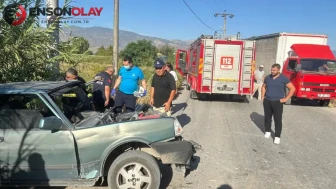 Aydın Bozdoğan'da otomobil ile kamyon çarpıştı: 1 yaralı