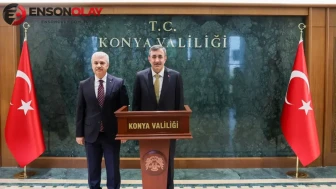 Cumhurbaşkanı Yardımcısı Cevdet Yılmaz Konya'da Valiliği ziyaret etti