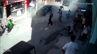 Konya'da iş yerindeki tüpün patlaması paniğe neden oldu