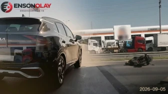 Kırmızı ışık ihlali kazayı beraberinde getirdi: Ölümden döndü
