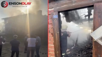 Kastamonu'da 2 katlı ahşap ev alevlere teslim oldu