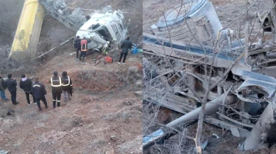 Kontrolden çıkan tır uçurumdan yuvarlandı: Ölü ve yaralı var