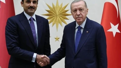 Cumhurbaşkanı Erdoğan, Katar Emiri Al Sani ile görüştü