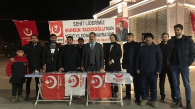 Kars'ta BBP Genel Başkanı Muhsin Yazıcıoğlu için lokma dağıtıldı