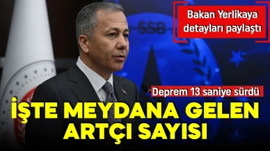 Deprem 13 saniye sürdü, 51 artçı oldu!