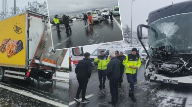 Bolu'da zincirleme kaza! Trafik ulaşıma kapandı