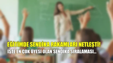 Eğitimde sendika üye sayıları açıklandı: Liderlik konumunda değişiklik olmadı, işte detaylar!