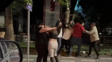 Kız ve erkek öğrenciler arasında çıkan arbedede yumruklar konuştu!