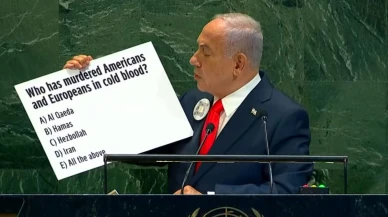 Netanyahu'ya BM Genel Kurulu'nda protesto! Salonu terk ettiler