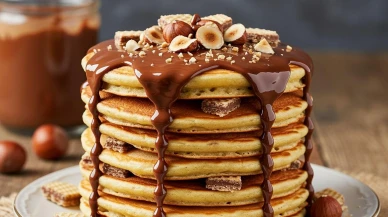 Ağızda eriyen çikolatalı pankek tarifiyle çay demlemeye gerek kalmayacak!