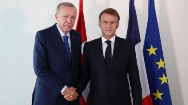 Türkiye Cumhurbaşkanı Recep Tayyip Erdoğan, Fransa Cumhurbaşkanı Emmanuel Macron ile bir araya geldi