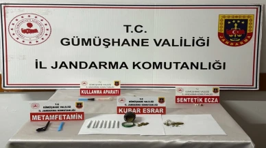 Kocaeli’den Gümüşhane’ye uyuşturucu taşıyan şahıs yakalandı