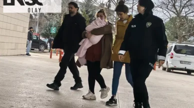Biri kucağında bebek, 2 hırsızlık şüphelisi girdikleri dairede yakalandı
