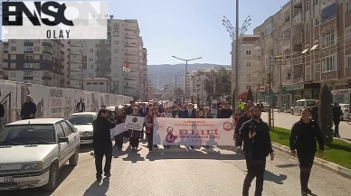 Osmaniye’de 8 Mart Dünya Emekçi Kadınlar Günü dolayısıyla yürüyüş düzenlendi