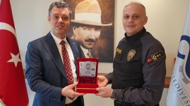 Çorlu Emniyet Müdürü Vatansever'den Başkan Sarıkurt'a ziyaret