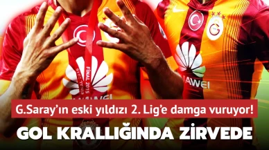 Galatasaray'ın eski yıldızı 2. Lig'e damga vuruyor! Gol krallığı yarışında zirvede