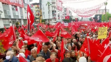 CHP'nin Mersin mitingi başladı: "CHP'li belediyeler iktidarı sarsıyor"