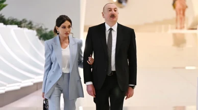 Azerbaycan Cumhurbaşkanı İlham Aliyev ve eşi Antalya'da