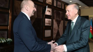 Cumhurbaşkanı Erdoğan, Azerbaycan Cumhurbaşkanı Aliyev ile görüştü