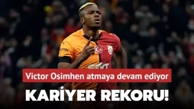 Kariyer rekoru! Victor Osimhen atmaya devam ediyor