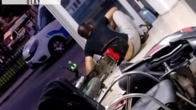 Polise ateş açıp, iş yerine saklanan şüpheli kamerada