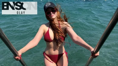 Mine Tugay'dan iskelede tatil pozları