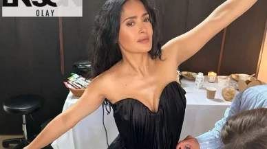 Salma Hayek'ten bikinili dans performansı